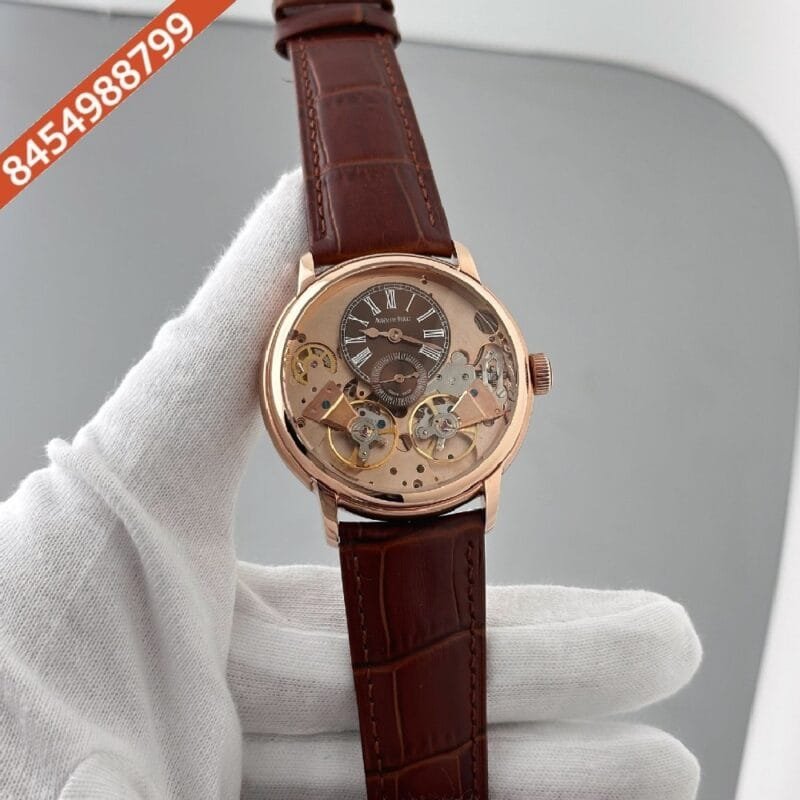 Audemars Piguet Rose Gold Skeleton Dial Swiss Automatic Watch