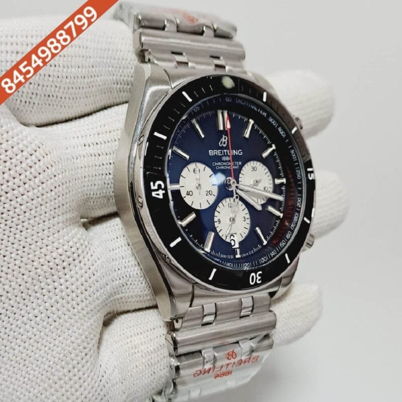Breitling Chronomat  Steel Black Dial Swiss Watch - Image 3
