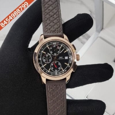 IWC Schaffhausen Ingenieur Chronograph Black Dial Swiss Automatic Watch