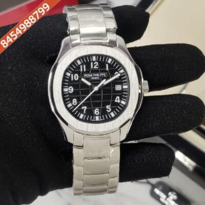Patek Philippe Aquanaut  Black Dial Stailness Steel Strap Auotomatic Watch