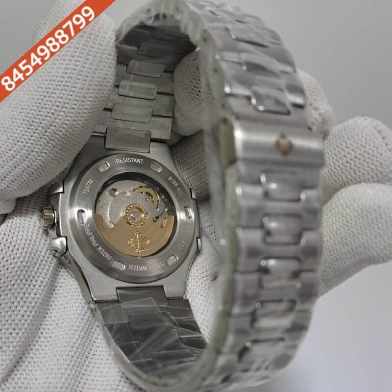 Patek Philippe Nautilus Annual Calendar Steel Green Dial Swiss Automatic Watch - Image 4