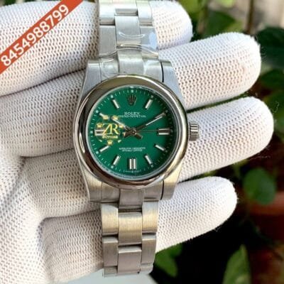 Rolex Oyster Perpetual Green Dial Swiss Automatic Watch