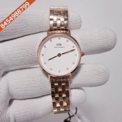 Daniel Wellington Ladies Petite Lumine White Dial Swiss Watch