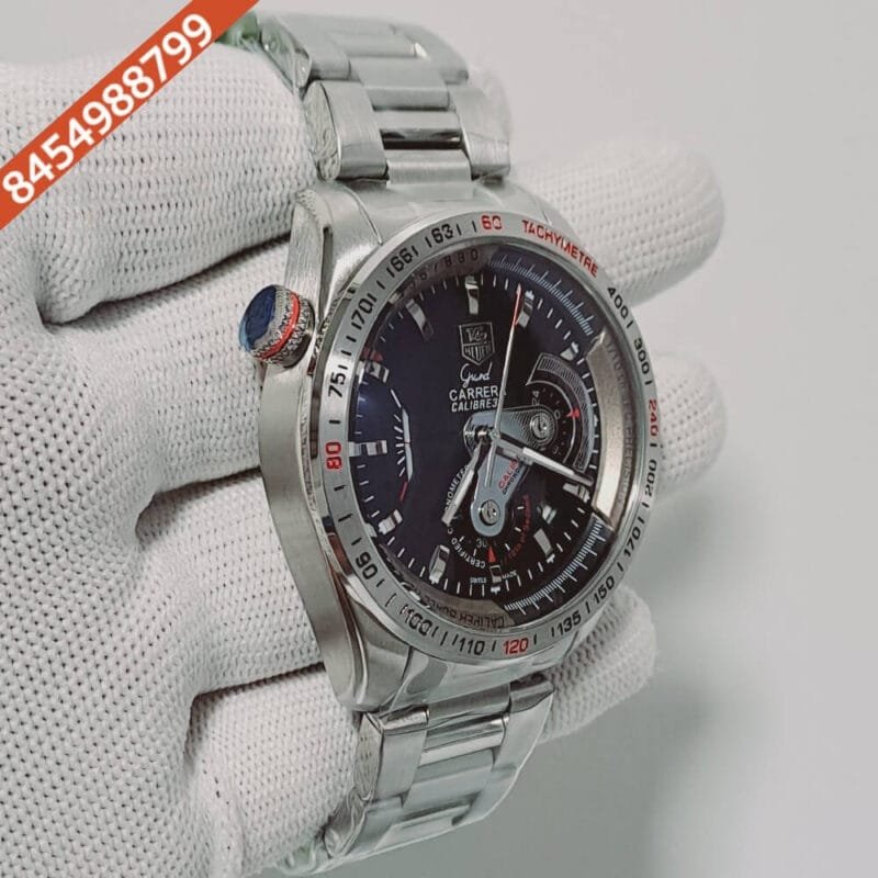 Tag Heuer Grand Carrera Calibre 36 Chronograph Black Dial Swiss Watch - Image 2