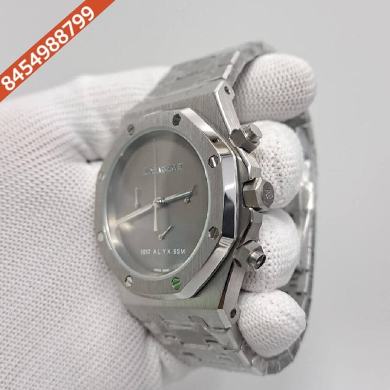Audemars Piguet Royal Oak Offshore Full Silver Swiss Automatic Watch - Image 3