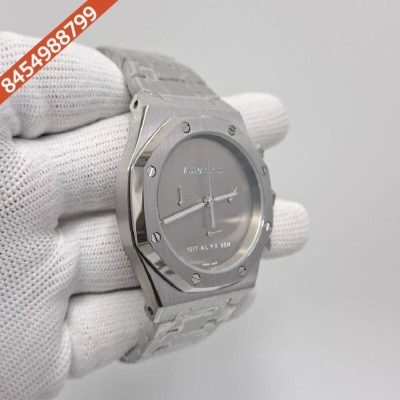 Audemars Piguet Royal Oak Offshore Full Silver Swiss Automatic Watch - Image 2