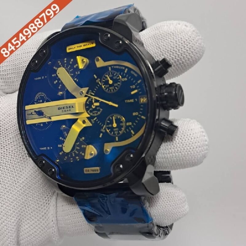 Diesel Big Daddy 10 Bar Blue Dial Swiss Watch - Image 2