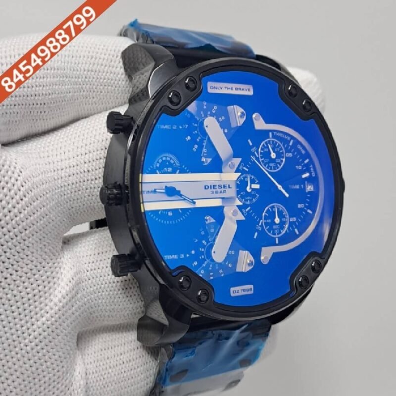 Diesel Big Daddy 10 Bar Blue Dial Swiss Watch - Image 3