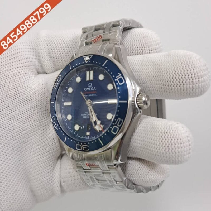 Omega Seamaster Diver Professional Steel Blue Dial Swiss Automatic Watch - Image 3