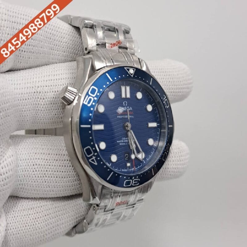 Omega Seamaster Diver Professional Steel Blue Dial Swiss Automatic Watch - Image 2