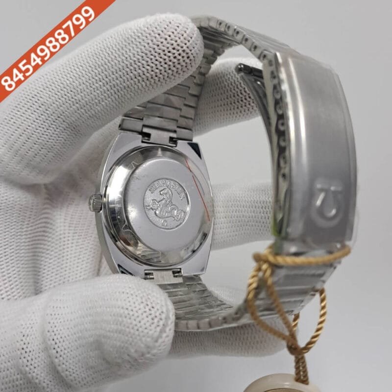 Omega Seamaster Square Steel light beige Dial Swiss Watch - Image 4
