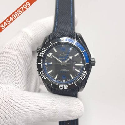 Buy Omega Planet Ocean 600M Co‑Axial Diver Black Blue Swiss Automatic Watch Online at Luxecartindia.in