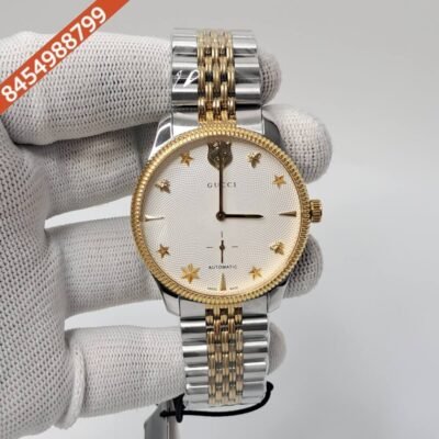 Gucci G-Timeless YA126356 Auto Back Open White Dial Swiss Automatic Watch
