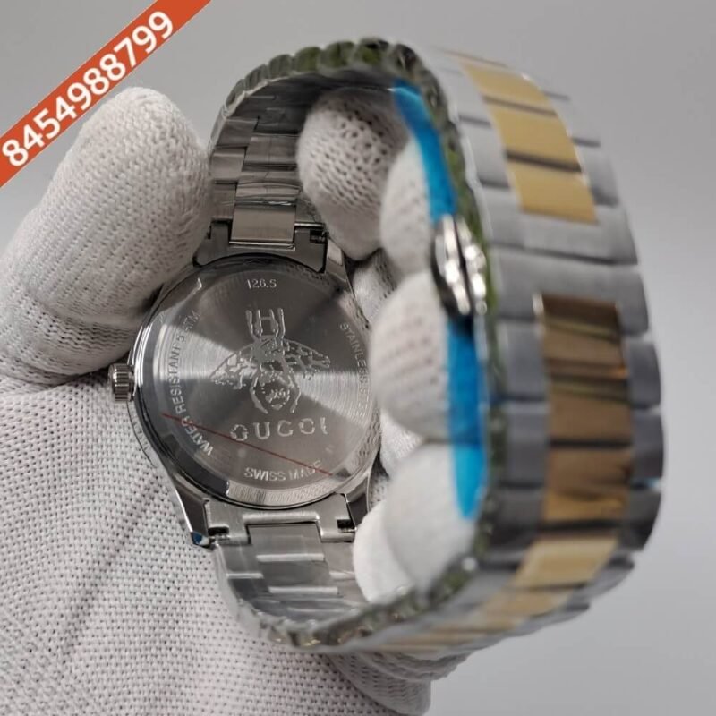 Gucci G-Timeless YA1265024 White Dial Stainless Steel Swiss Watch - Image 4