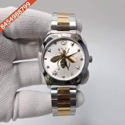 Gucci G-Timeless YA1265024 White Dial Stainless Steel Swiss Watch