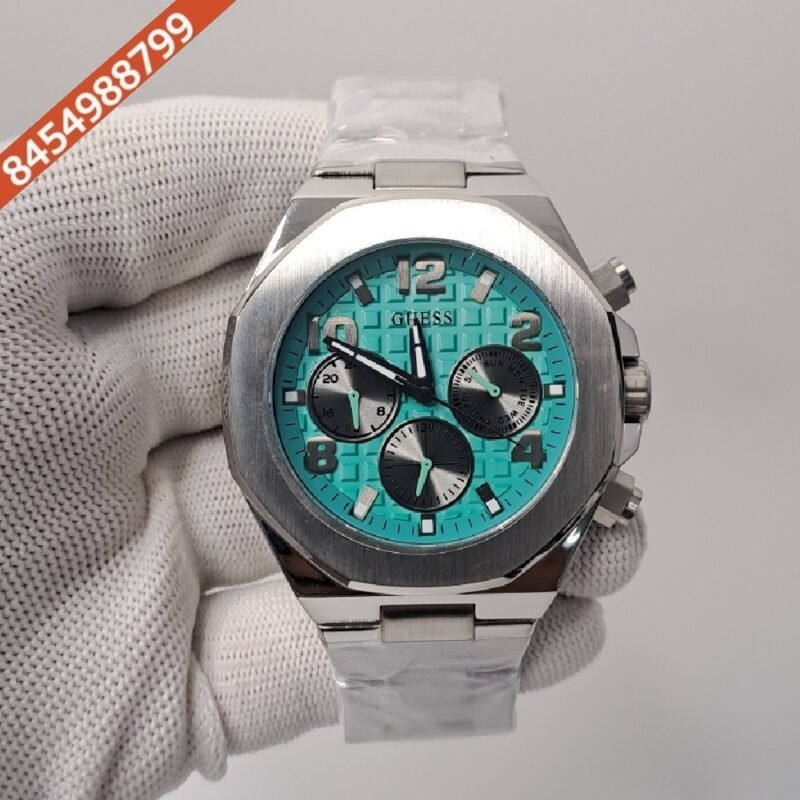 Guess Empire Multifunction Tiffany Blue Dial Swiss Watch