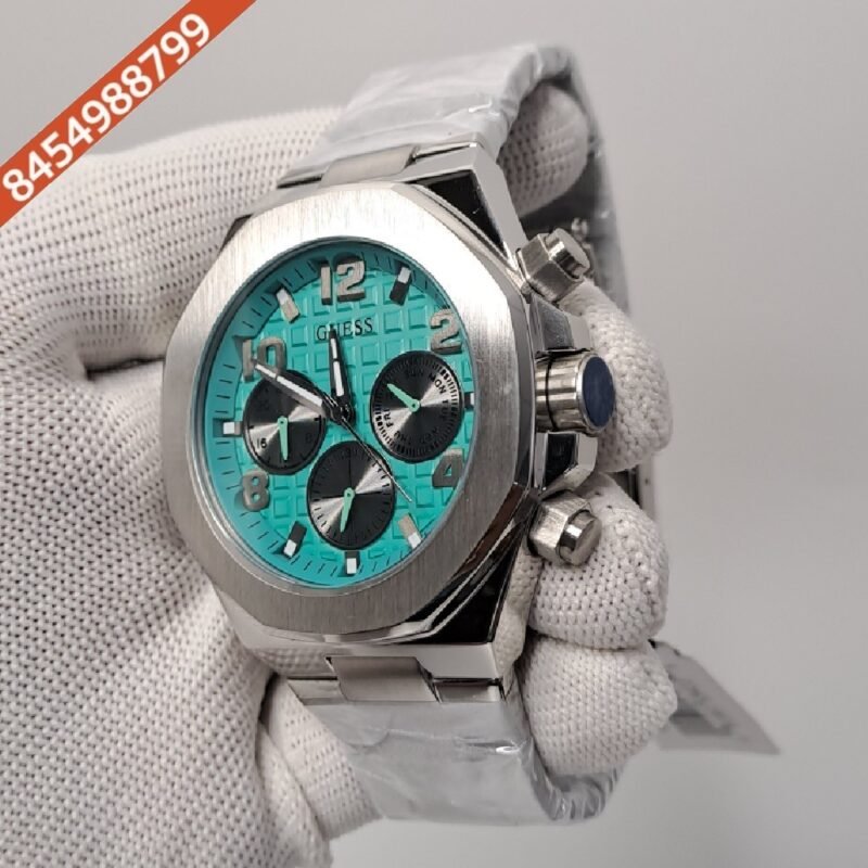 Guess Empire Multifunction Tiffany Blue Dial Swiss Watch - Image 3