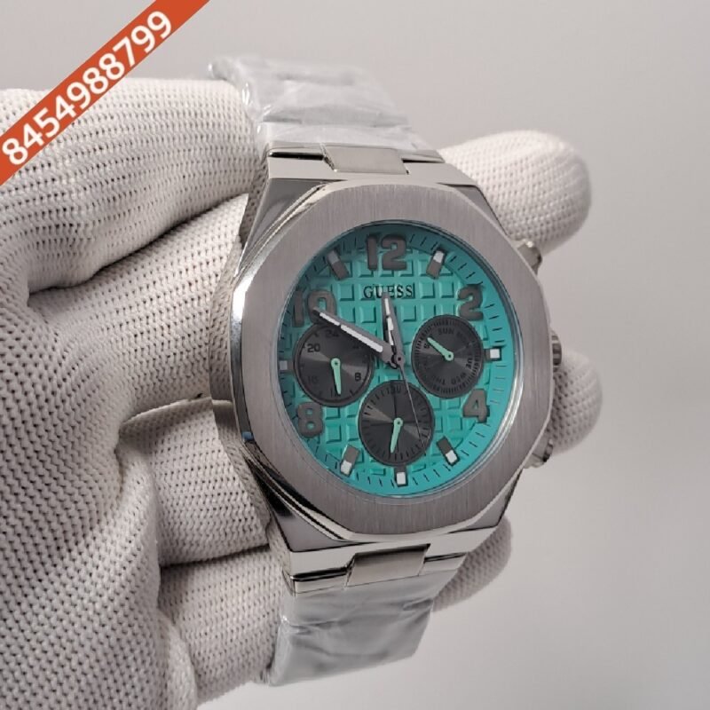 Guess Empire Multifunction Tiffany Blue Dial Swiss Watch - Image 2