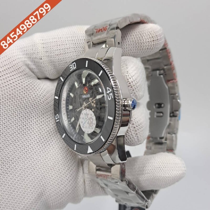 Rado Captain Cook Skeleton Dial Stainless Steel Strap Swiss Automatic Watch - Image 3
