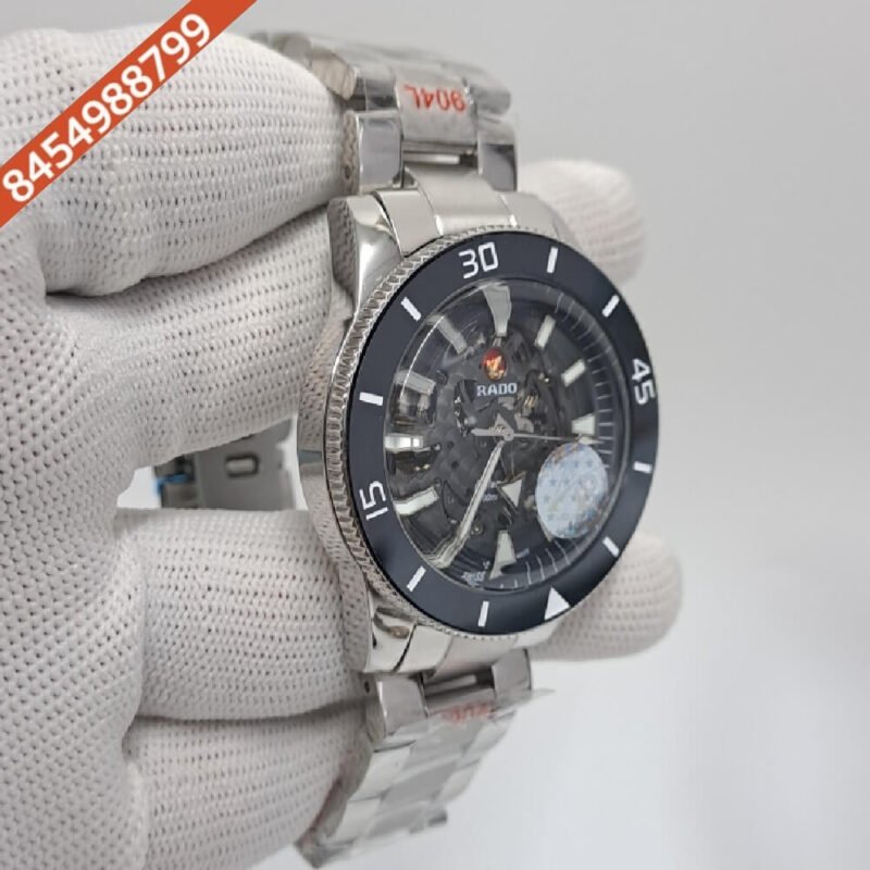 Rado Captain Cook Skeleton Dial Stainless Steel Strap Swiss Automatic Watch - Image 2