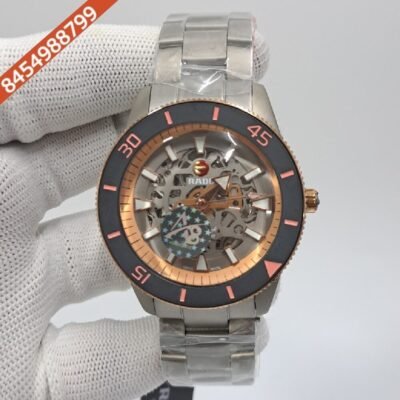 Rado Captain Cook Skeleton Dial Stainless Steel Strap Swiss Automatic Watch