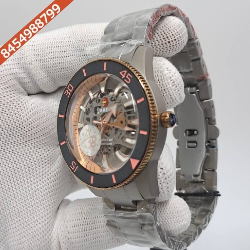 Rado Captain Cook Skeleton Dial Stainless Steel Strap Swiss Automatic Watch - Image 3