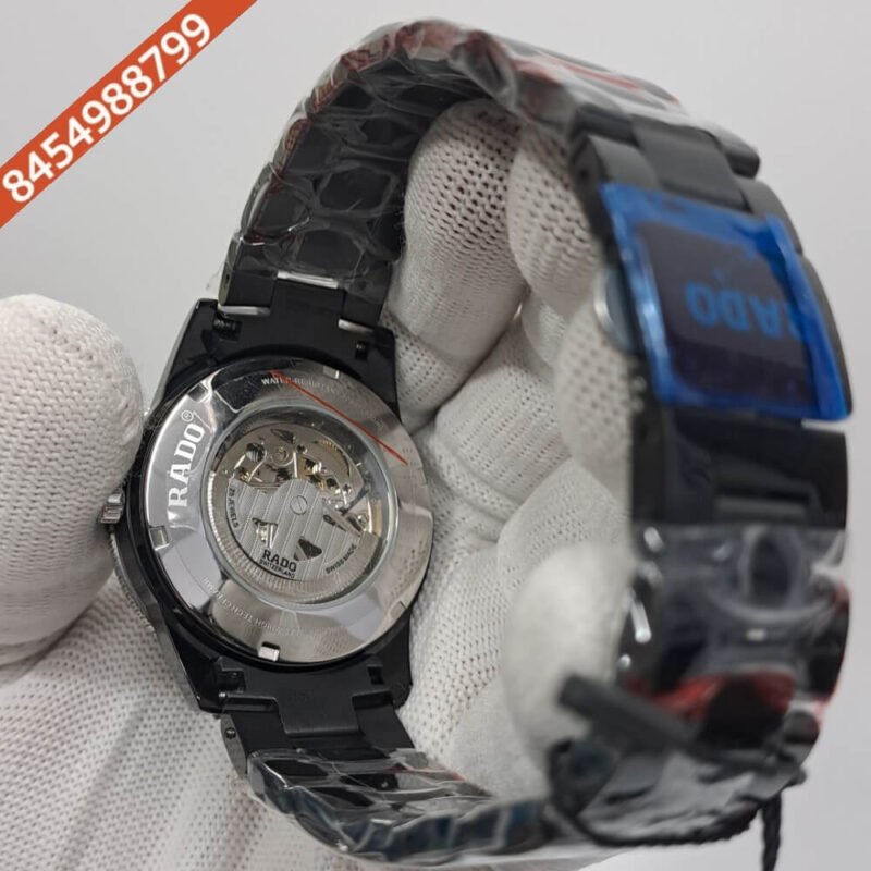 Rado Captain Cook Skeleton Dial Full Black Swiss Automatic Watch - Image 4