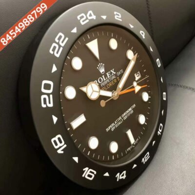 Rolex Submariner Full Black Wall Clock