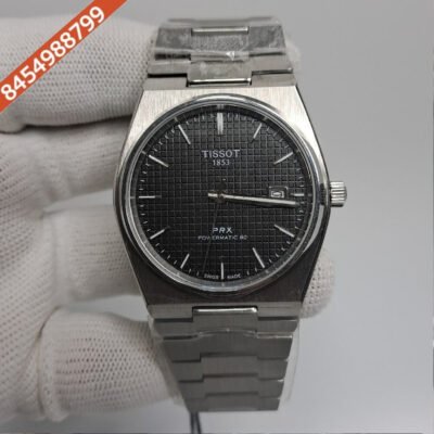Tissot Classic PRX Stainless Steel Black Dial Swiss Automatic Watch