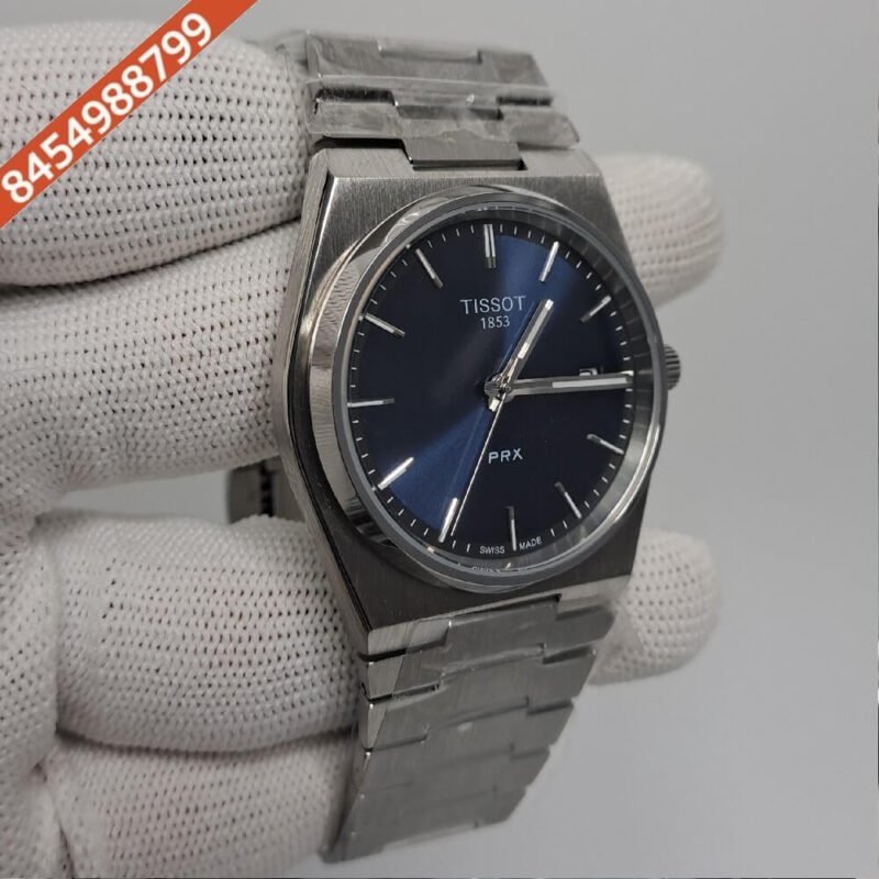 Tissot Classic PRX Stainless Steel Blue Dial Swiss Automatic Watch - Image 2