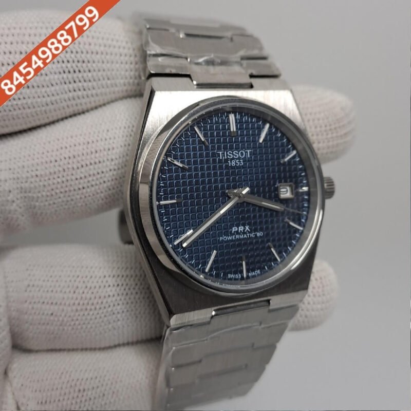 Tissot Classic PRX Stainless Steel Blue Dial Swiss Automatic Watch - Image 2