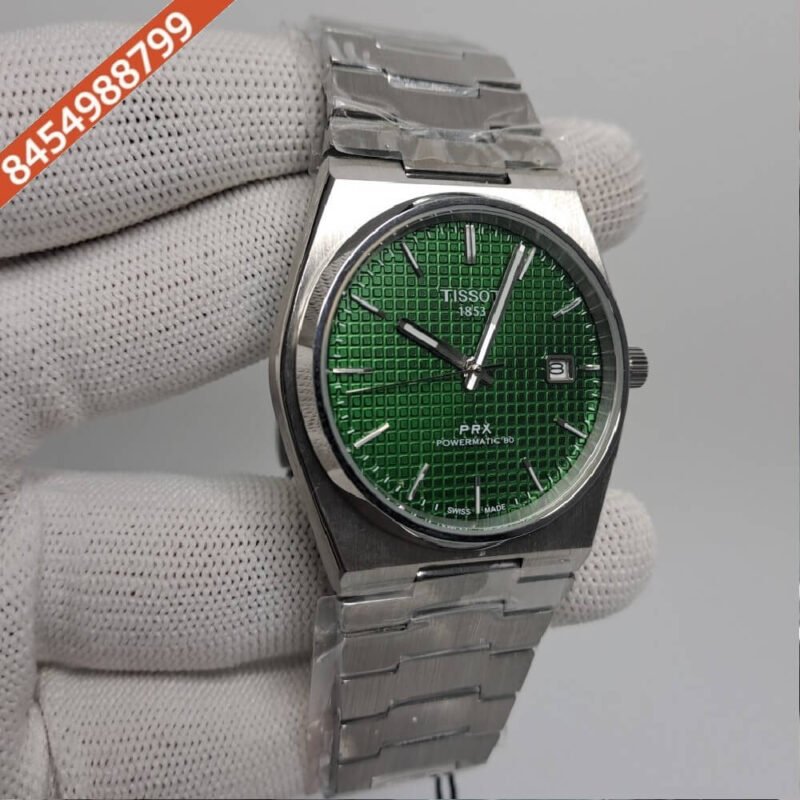 Tissot Classic PRX Stainless Steel Green Dial Swiss Automatic Watch - Image 2