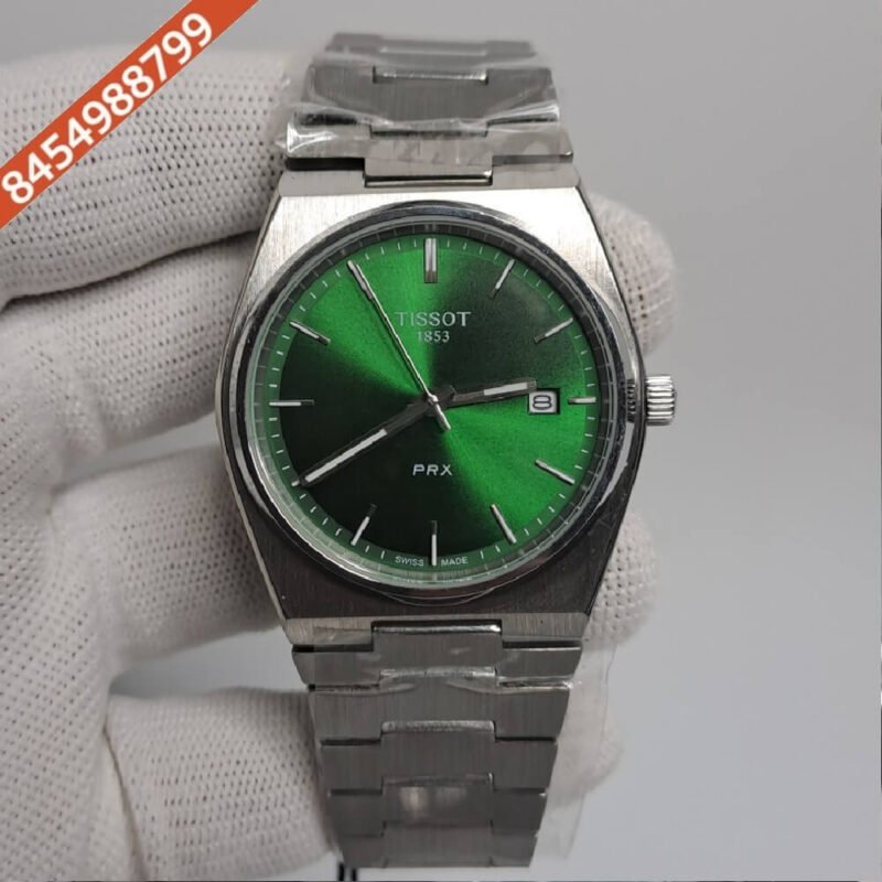 Tissot Classic PRX Stainless Steel Green Dial Swiss Automatic Watch