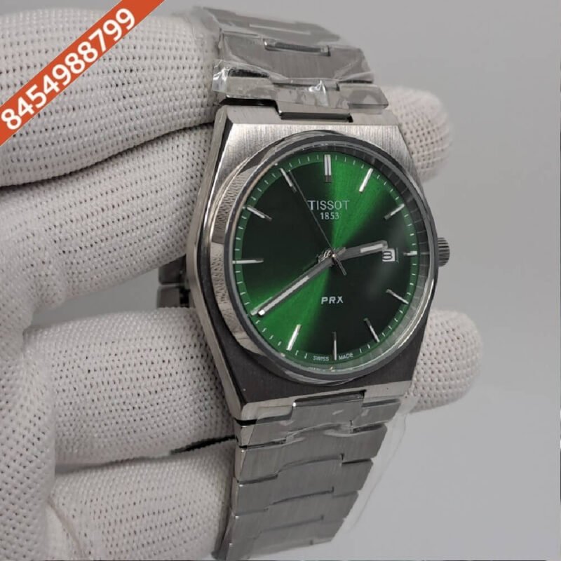 Tissot Classic PRX Stainless Steel Green Dial Swiss Automatic Watch - Image 2