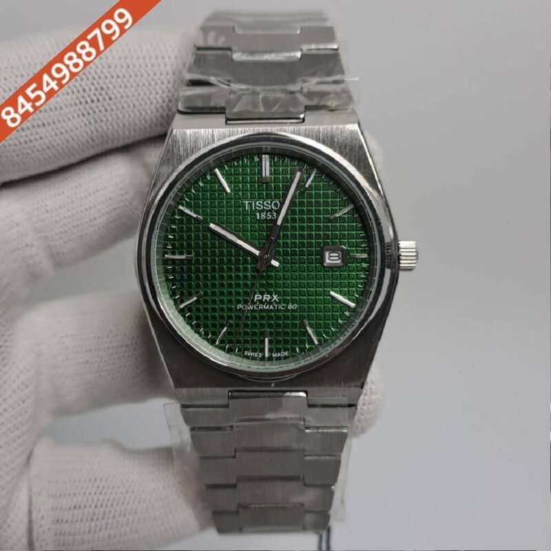 Tissot Classic PRX Stainless Steel Green Dial Swiss Automatic Watch