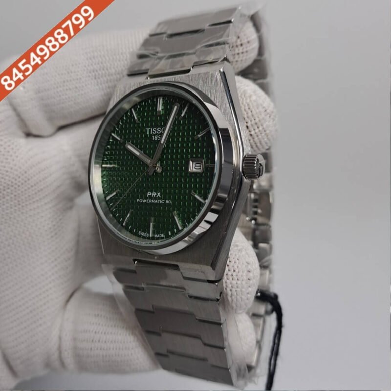 Tissot Classic PRX Stainless Steel Green Dial Swiss Automatic Watch - Image 3