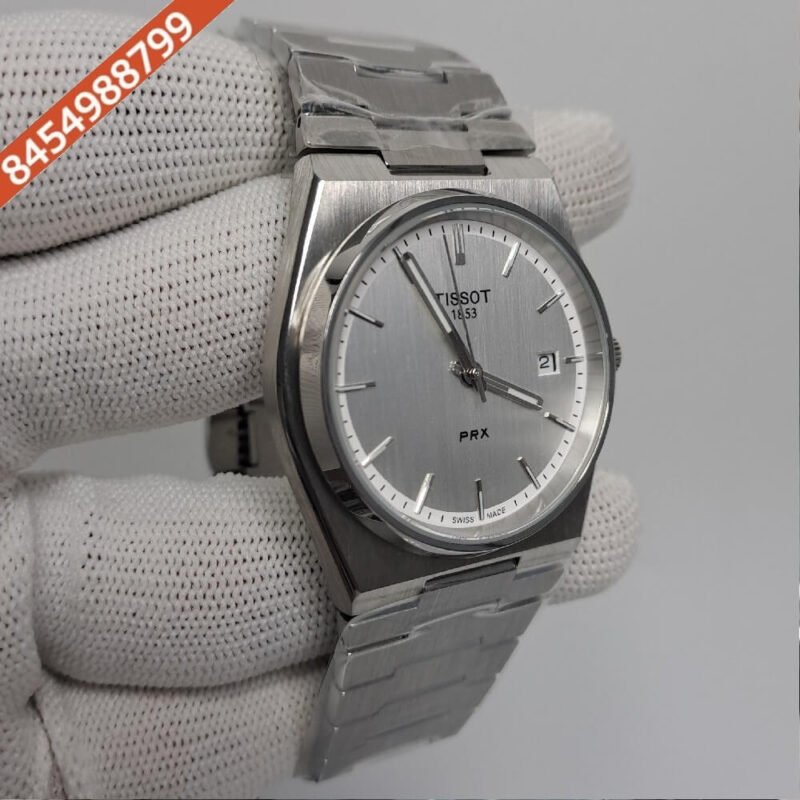 Tissot Classic PRX Stainless Steel Grey Dial Swiss Automatic Watch - Image 2