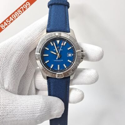 Breitling Chronometer Avenger Blue Dial Blue Nylon Strap Automatic Watch