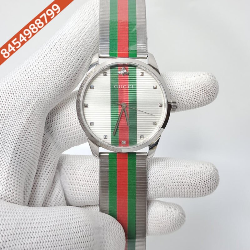 Gucci G- Timeless Stainless Steel Grey Dial Swiss Watch