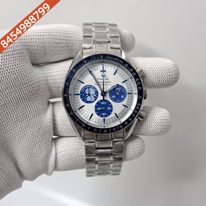Omega Speedmaster White Dial Silver White Dial Swiss Watch