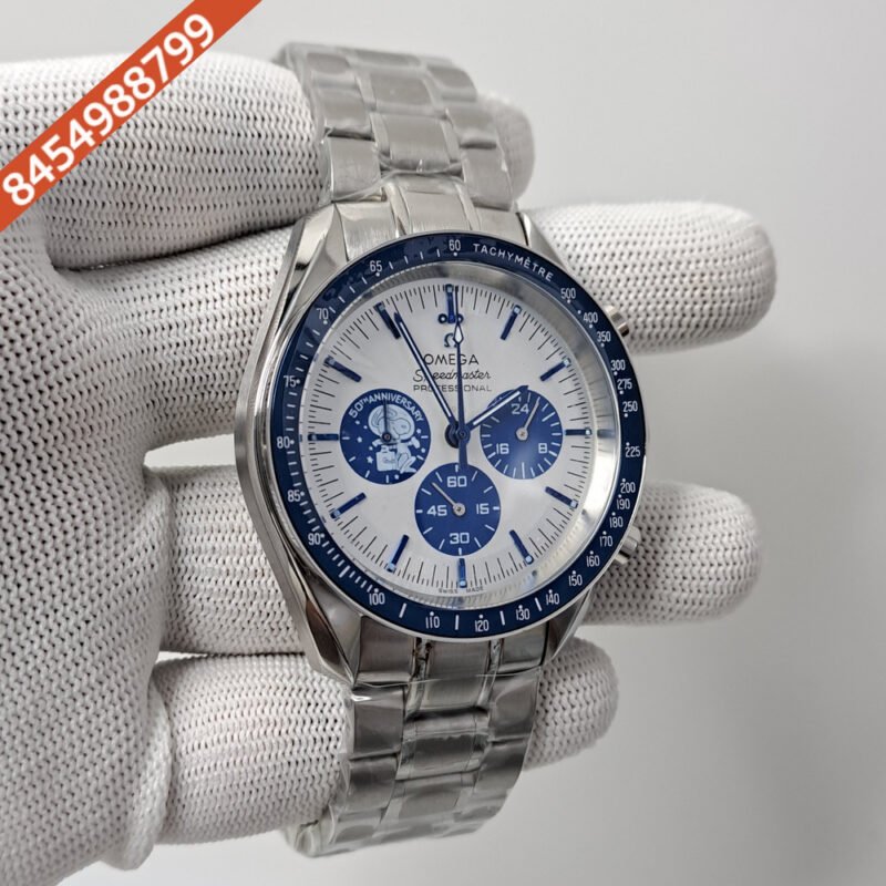 Omega Speedmaster White Dial Silver White Dial Swiss Watch - Image 2