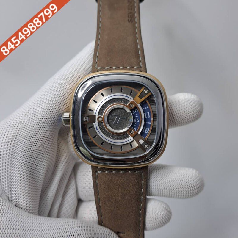 Seven Friday M204 Anniversary Edition Silver Dial Brown leather Strap Swiss automatic Watch