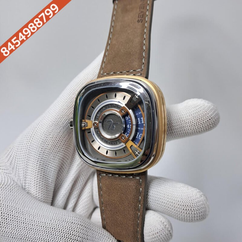 Seven Friday M204 Anniversary Edition Silver Dial Brown leather Strap Swiss automatic Watch - Image 3