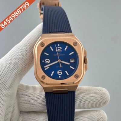 Bell & Ross Urban Blue Dial Silicone Strap Swiss Automatic Watch