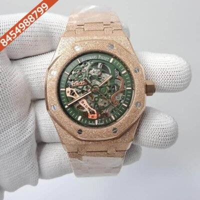 Audemars Piguet Royal Oak Rose Gold Skeleton Semi ETA Swiss Automatic Watch
