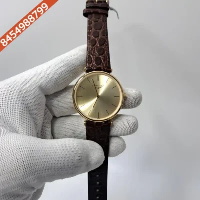 Longines La Grande Classique Full Gold Brown Leather Strap Swiss Watch
