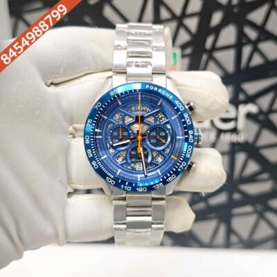 TAG Heuer Carrera X Porsche Blue Dial Stainless Steel Strap Swiss Watch