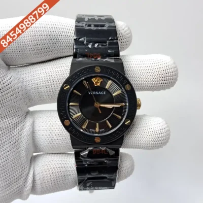 Versace Greca Logo Full Black Edition swiss Watch