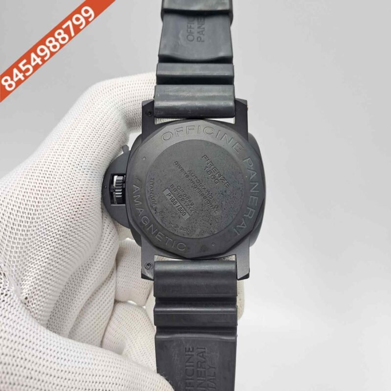 Luminor Panerai Submersible Power Reserve Full Black Swiss Automatic Watch - Image 4