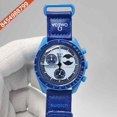 Omega Speedmaster Swatch Moonswatch Mission On Earth Chronograph Swiss Watch